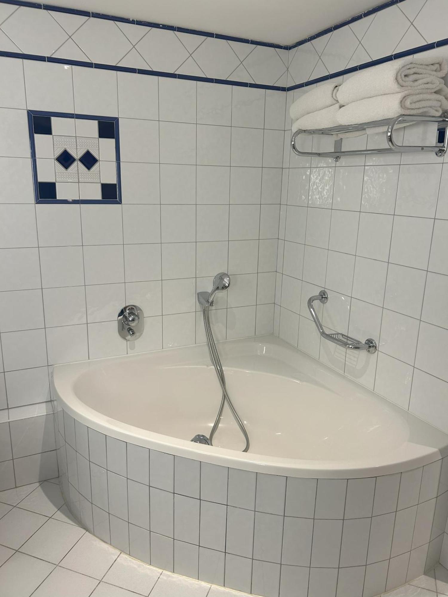فيشي سبا هوتيل ليه سيليستان المظهر الخارجي الصورة A bathtub with a shower attachment